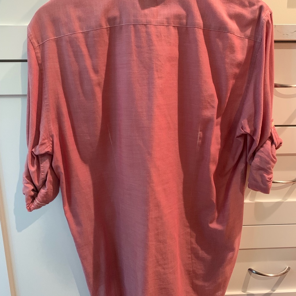 John Varvatos salmon men’s button Down - Picture 5 of 5